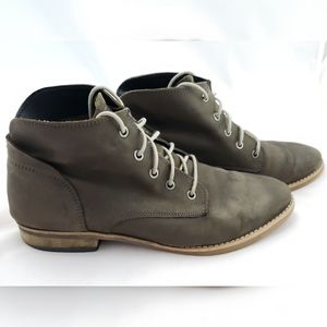Leather Chukka Boots Dark Slate Color 9.5